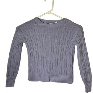 GAP kids. Lilac Cable Knit Sweater